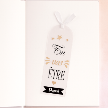 Marque-pages  personnalisé "Tu vas être papa!"