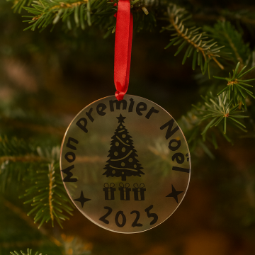 Suspension en acrylique "mon premier Noël"