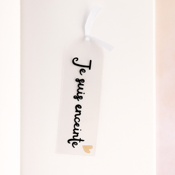 Marque-pages  personnalisé "Je suis enceinte"