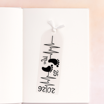 Marque-pages  personnalisé "empreintes de pieds"